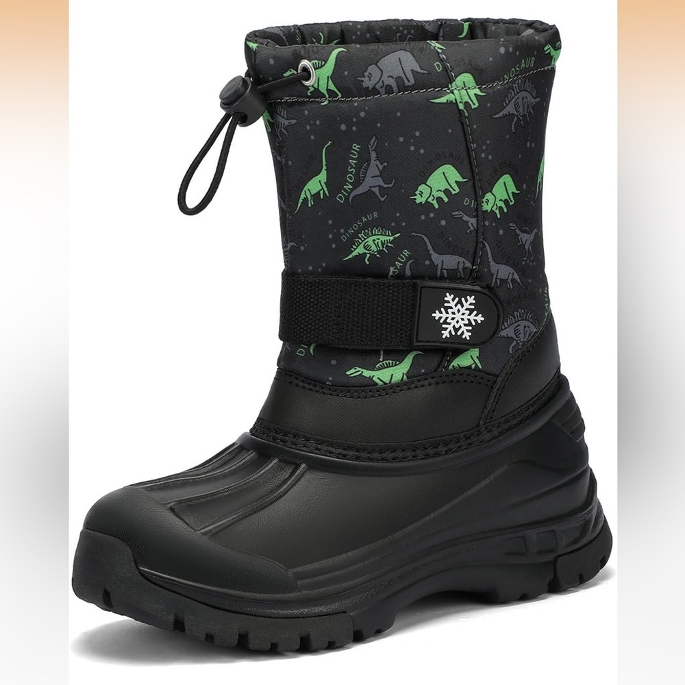 koppu Boys Girls Snow Boots Waterproof  Slip Resistant Cold Weather 38 / 548